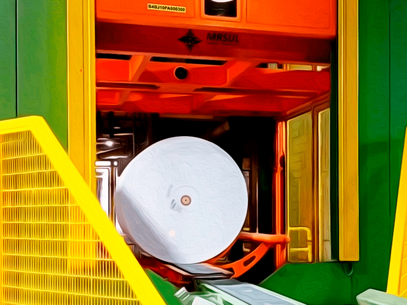 Cia Suzano - Elevador de bobina jumbo