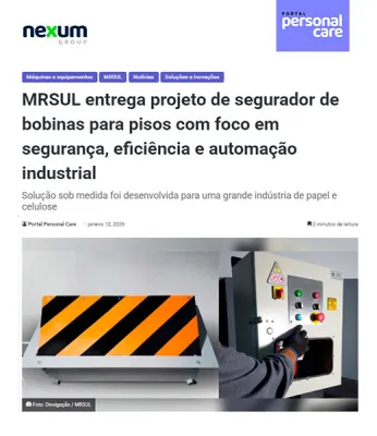 MRSUL entrega projeto de segurador de bobinas para pisos com foco em segurança, eficiência e automação industrial