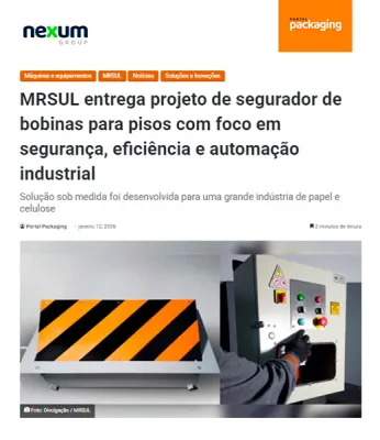 MRSUL entrega projeto de segurador de bobinas para pisos com foco em segurança, eficiência e automação industrial